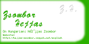 zsombor hejjas business card
